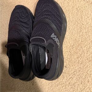 Hoka Black Mesh Slip-On Shoes